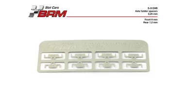 S-013HB Photo Etched spacers for axle adjustment 0.25mm